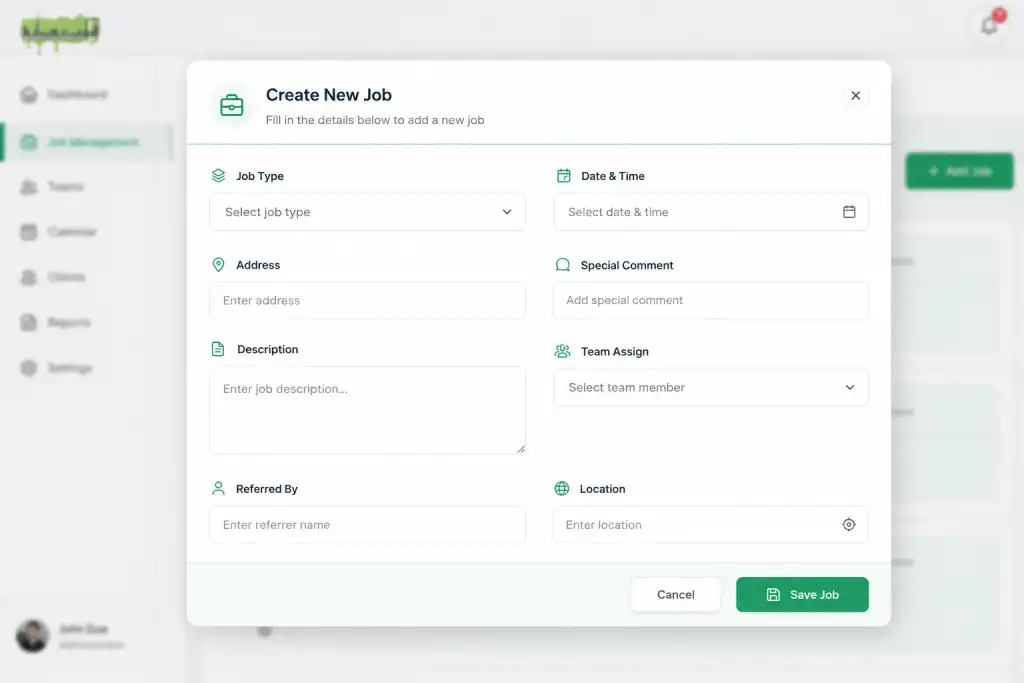 Create and assign a job