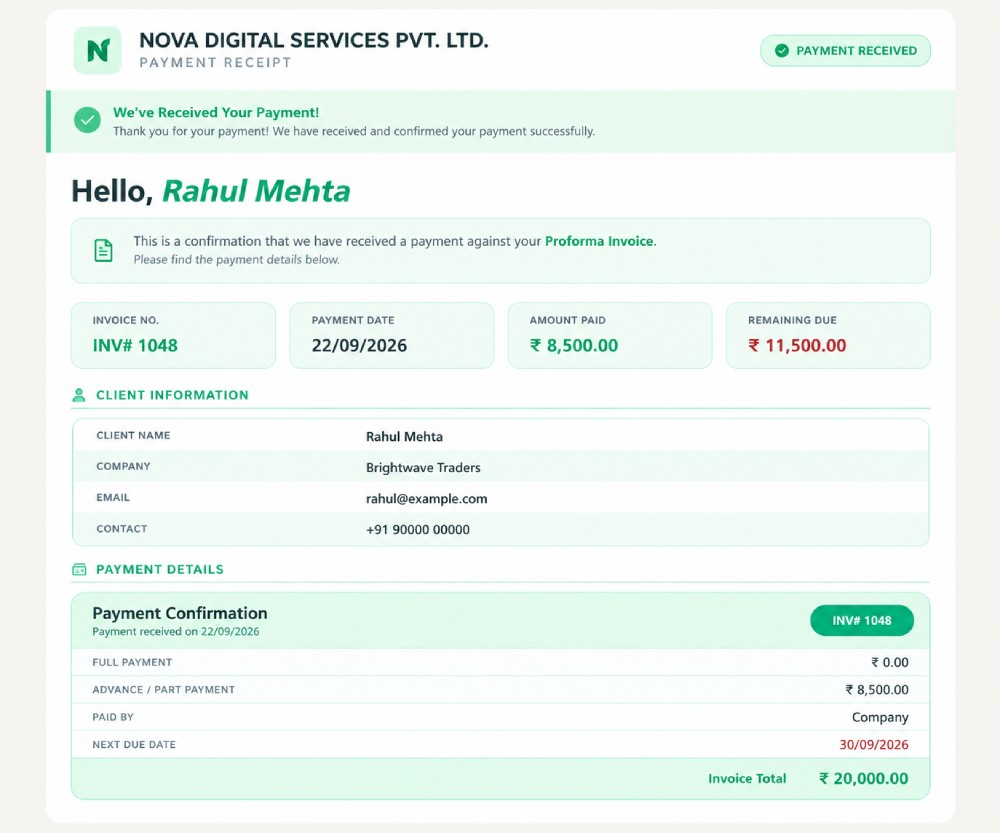 Auto invoice, expiry reminder and service team assignment