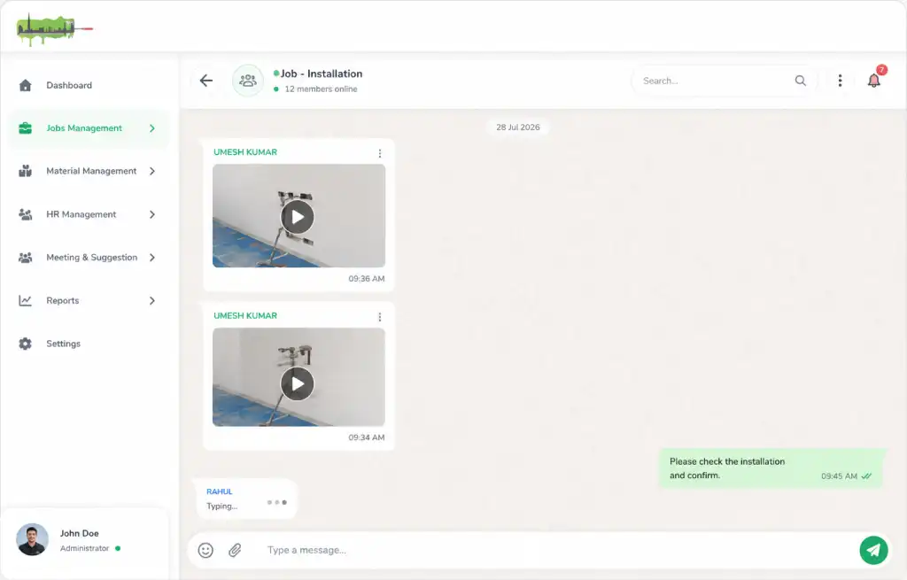 Photo and video proof of work